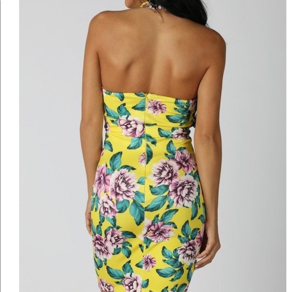 Criss-Cross Strappy Neck Print Dress s-xl NWT - Picture 3 of 7